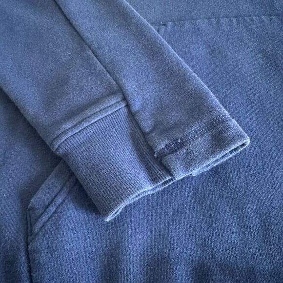 Adidas Hoodie Mens Large Blue Pullover Hooded Sweatshirt Logo Active Adult - Picture 6 of 7